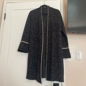 Black long cardigan